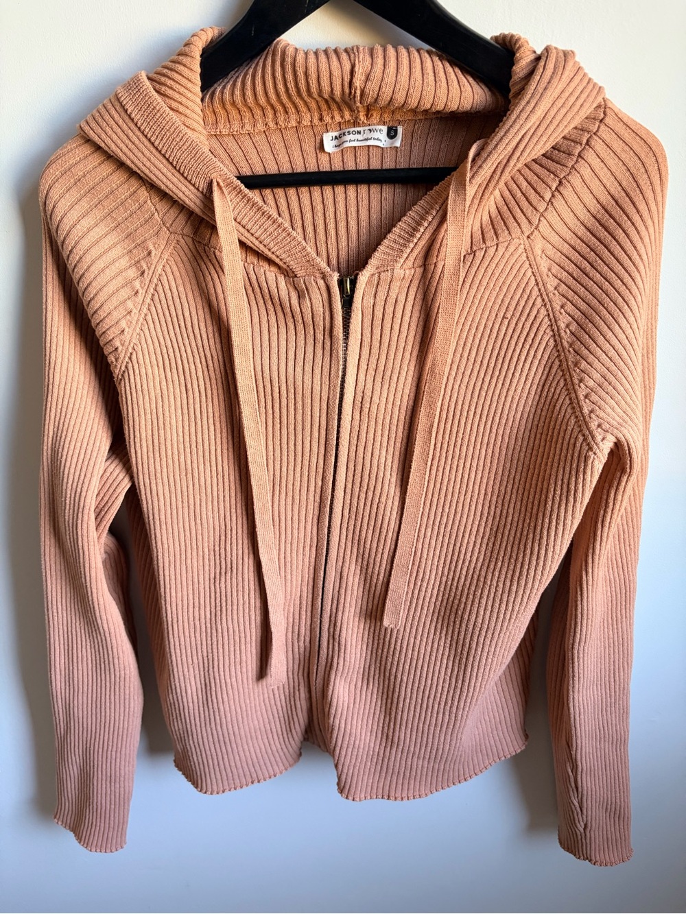 Jackson Rowe Rib Knit Zip Sweater